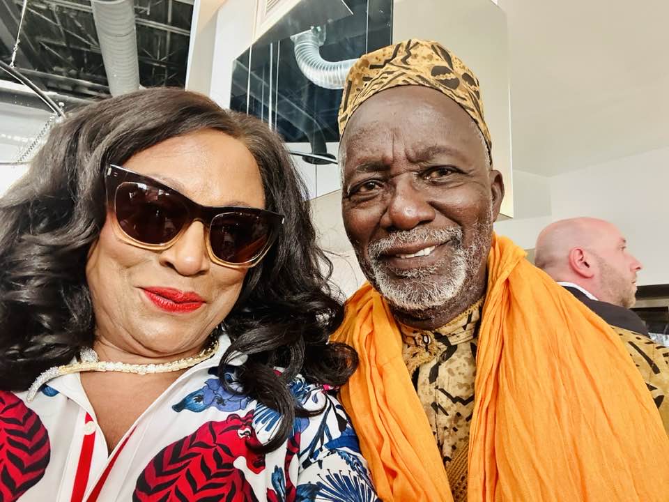 Marie Ange Barbancourt avec Souleymane Cissé Marie Ange Barbancourt avec Souleymane Cissé