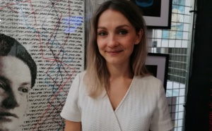 Ekaterina Igorevna, lors du Salon des Artistes à Boulogne-Billancourt (photo : Jérôme Decourcelles / DHG)